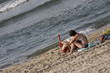 Famille a la plage