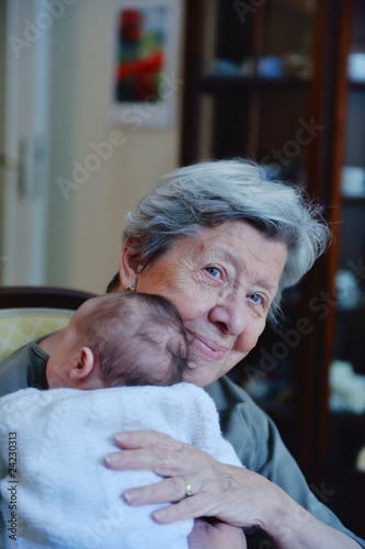 Granny Holding Baby