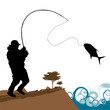 fisher with big fish