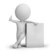 3d small people - empty product box