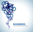background with blue numbers background with blue numbers