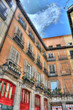 spanish urban architecture in center of Madrid, Spain