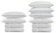 White bedding.
