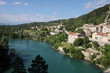 Das Dorf Sisteron in Südfrankreich