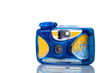 Underwater photo camera isolated on white background