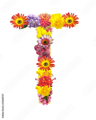 letter t flower