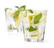 cold fresh lemonade. Isolated on white background cold fresh lemonade. Isolated on white background