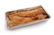 Roast duck in a plate alu