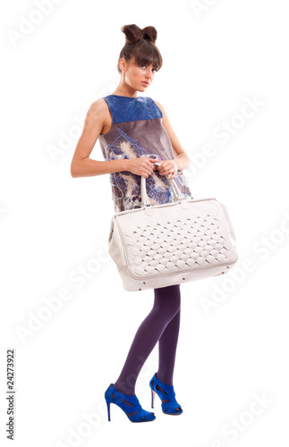 Photo: Fashion model with big bag Fashion model with big bag