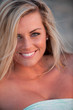 Photo: beautiful woman on California beach coast beautiful woman on California beach coast