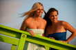 Photo: beautiful woman on California beach coast beautiful woman on California beach coast