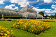 Greenhouse at Kew Gardens in London on a beautiful summer day Greenhouse at Kew Gardens in London on a beautiful summer day
