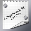 kühlschrank ist leer