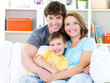 Portrait of happy family