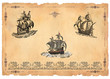 Sailboats engraving