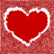 Grunge heart shape