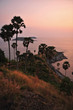 sunset at laem phromthep phuket thailand