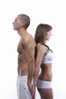 Nice muscle young couple with great bodies