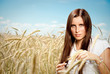 Girl in a field. Girl in a field.