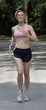 Beautiful Blonde Jogging Outdoors (1)