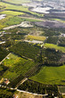 Aerial view at farm fields Aerial view at farm fields