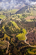 Aerial view of farm fields Aerial view of farm fields