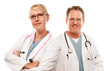 Smiling Male and Female Doctors or Nurses