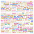 MUSIC. Word collage on white background. MUSIC. Word collage on white background.