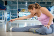 gym woman exercising