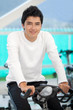 man doing spinning