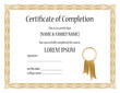 Certificate of Completion Template Certificate of Completion Template
