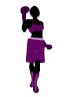 Female Boxer Illustration Silhouette Female Boxer Illustration Silhouette