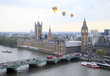 Aerial view of city of London
