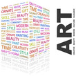 ART. Wordcloud illustration.