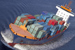 Container Schiff auf dem Nord-Ostsee-Kanal bei Kiel Container Schiff auf dem Nord-Ostsee-Kanal bei Kiel