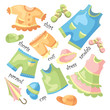 set of baby clothing