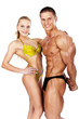 Portrait of a smiling young fitness people