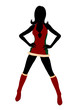 Sexy Female Christmas Elf Silhouette Illustration Sexy Female Christmas Elf Silhouette Illustration