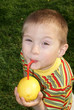 The child drank the lemon juice