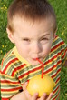 The child drank the lemon juice