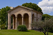 Ancient buildind at the place Christophe Colomb, Montpellier