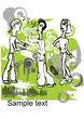 Abstract party poster
