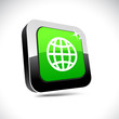 Earth 3d square button.