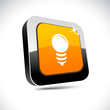 Bulb 3d square button.