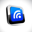 Rss 3d square button.