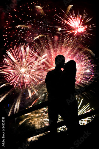 Photo: Fireworks Couple Fireworks Couple