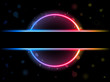 Rainbow Circle Border with Sparkles and Swirls. Rainbow Circle Border with Sparkles and Swirls.