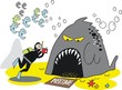 Underwater photography cartoon