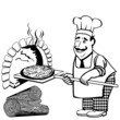 Holzofen Pizza
