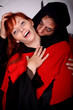 Halloween couple vampire
